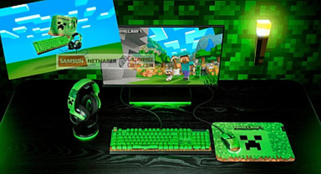 Razer ve Minecraft İkonik Tasarımlar Koleksiyonu ile Oyuncu Ekipmanları