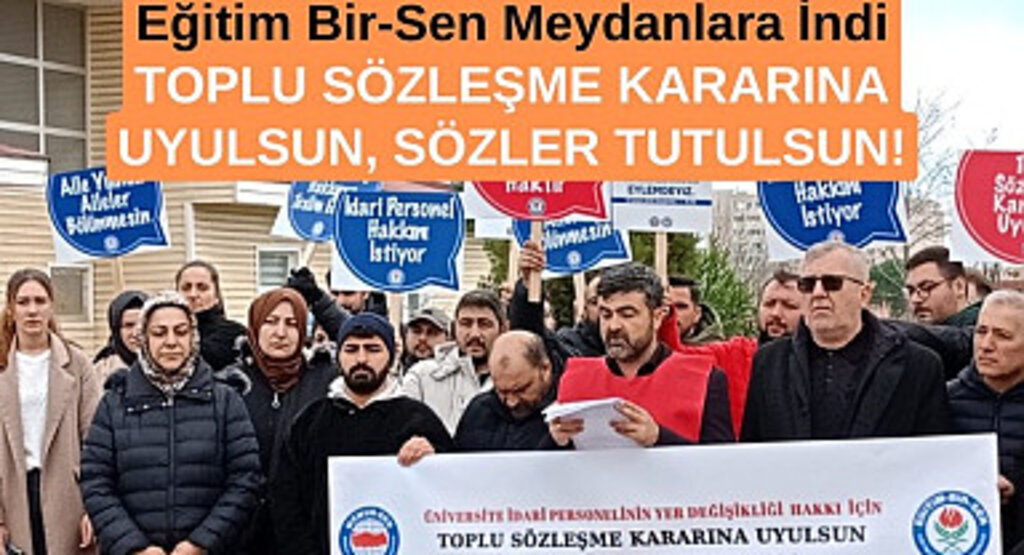 Samsun'da Eğitim Bir-Sen'den sözler tutulsun protestosu!