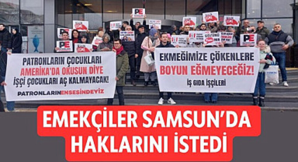 Samsun'da KFC ve Pizza Hut işçileri ne istiyor?