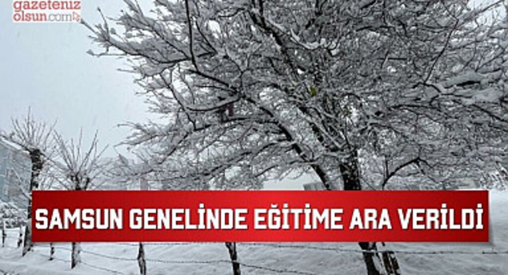 Samsun'da tüm okullara tatil verildi