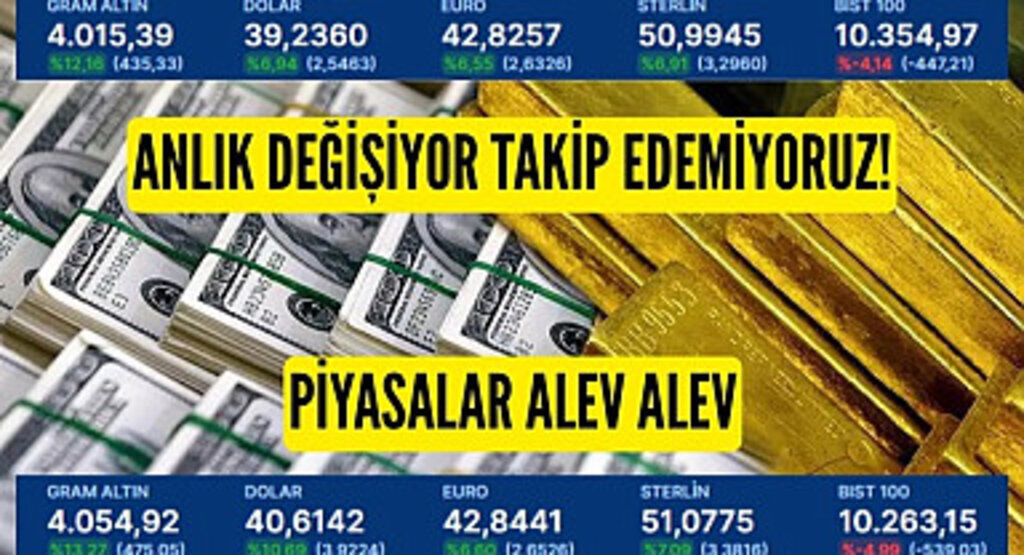 Anlık değişiyor, Altın, Dolar, Euro ne kadar oldu?