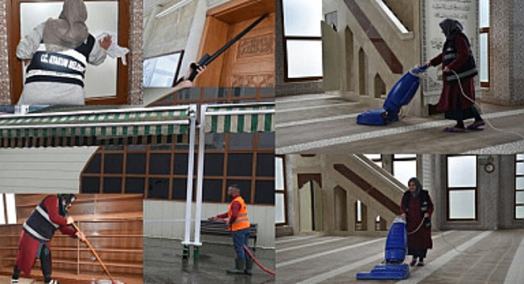 Atakum Belediyesi'nden Camilere Ramazan Temizliği