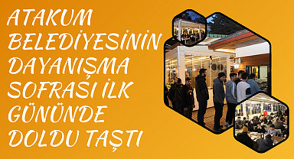 Atakum Belediyesinin dayanışma sofrası ilk gününde doldu taştı