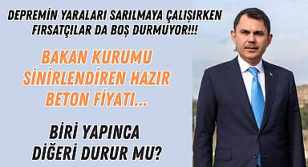 Bu işe Bakan'da sinirlendi! Hazır betonun tonu ne kadar? 1 metre küp beton kaç TL?
