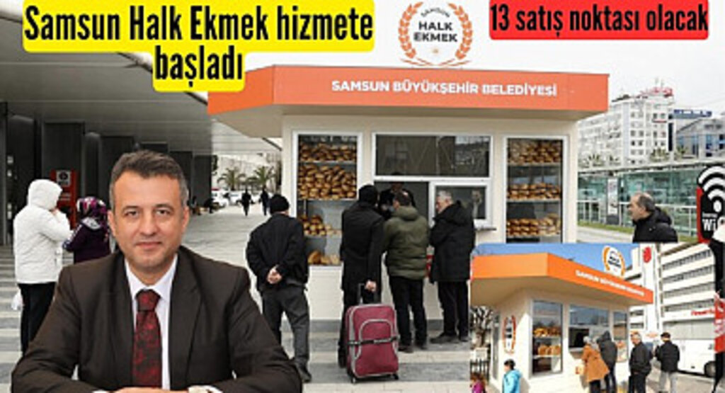 Samsun Halk Ekmek satış noktaları açıldı, halk ekmek ne kadar?