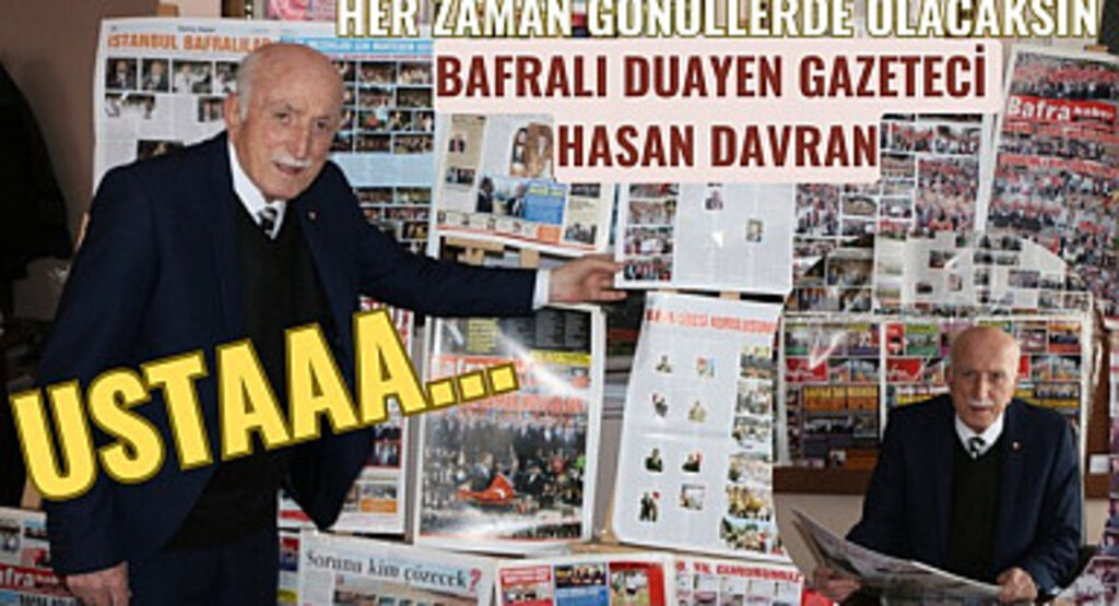 Bafralı Duayen Usta Gazeteci Hasan Davran: 55 Yıllık Basın Hayatımı Noktalama Karanını Aldım