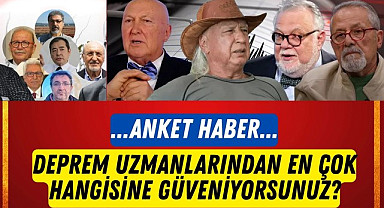 Deprem uzmanlarından en çok hangisine güveniyorsunuz?