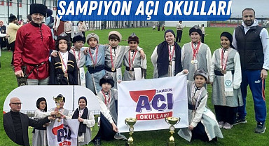 Samsun'da Geleneksel Türk Okçuluğu Yarışmasında Şampiyon Açı Okulları