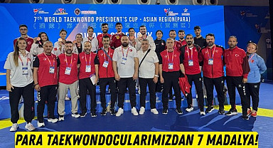 Taekwondocularımızdan Asya Başkanlık Kupası’nda 7 madalya