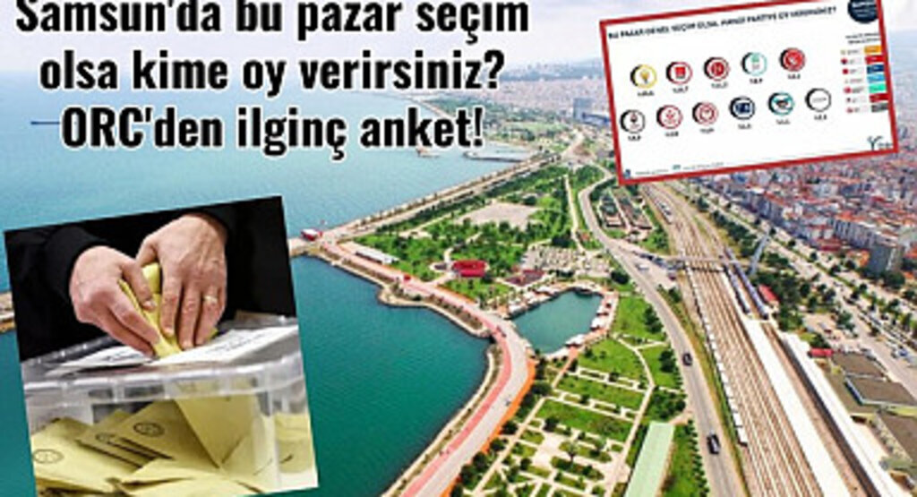 Samsun'da bu pazar seçim olsa kime oy verirsiniz? ORC'den ilginç anket!