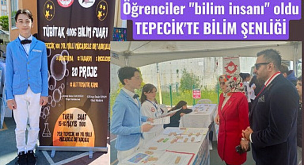 Tepecik 100. Yıl Milli Mücadele Ortaokulu öğrencileri bilim insanı oldu