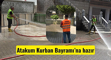 Atakum Belediyesi ekiplerinden bayram hazırlığı