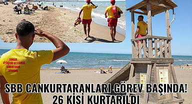 Samsun'da Cankurtaranlar 18 günde 26 kişiyi kurtardı