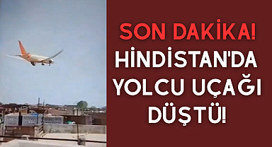 Son Dakika! Hindistan'da yolcu uçağı düştü!