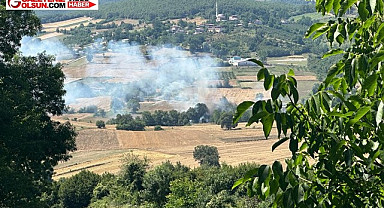 Samsun Çatmaoluk Köyü Yeniköy mahallesinde yangın