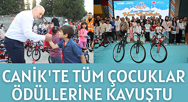 Canik'te tüm çocuklar ödüllerine kavuştu