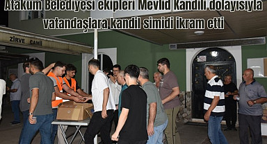 Atakum Belediyesinden kandil simidi ikramı 