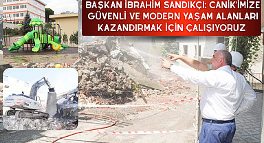 Başkan İbrahim Sandıkçı: Canik'imize güvenli ve modern yaşam alanları kazandırmak için çalışıyoruz