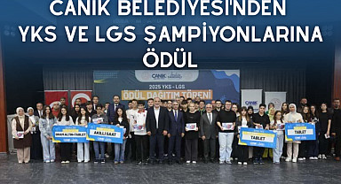 Canik Belediyesi'nden YKS ve LGS Şampiyonlarına Ödül