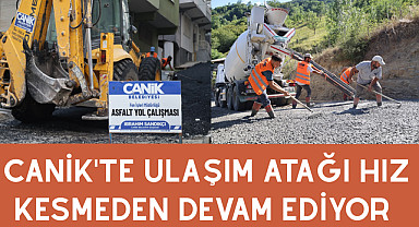 Canik'te Ulaşım Atağı Hız Kesmeden Devam Ediyor