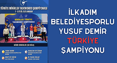 İlkadım Belediyesporlu Yusuf Demir Türkiye Şampiyonu