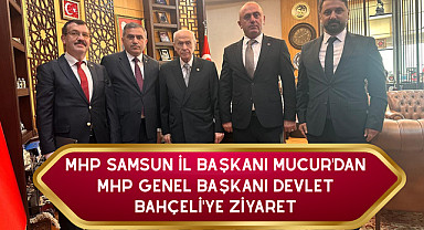 MHP Samsun Heyeti'nden Genel Başkan Bahçeli'ye ziyaret
