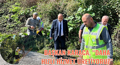 Salıpazarı Belediyesi'nden beton yol atağı