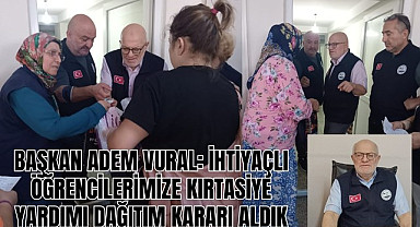Samsun'da ihtiyaç sahibi öğrencilere kırtasiye yardımı