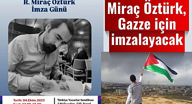 Samsun'da kitaplar Gazze için imzalanacak