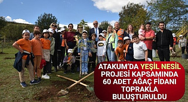 Atakum’da Yeşil Nesil projesi kapsamında ağaçlar toprakla buluşturuldu