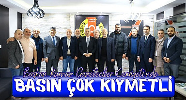 Başkan İhsan Kurnaz Gazeteciler Cemiyeti'nde