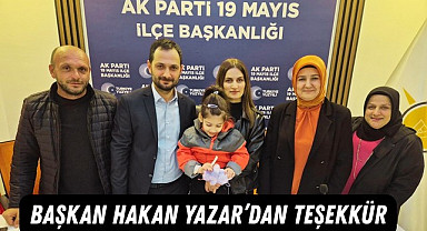 AK Parti 19 Mayıs İlçe Başkanlığı'ndan rekor üye sayısı