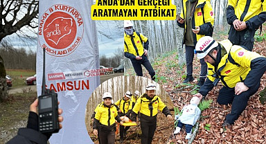 ANDA Derneği'nden Kocadağ'da Gerçek Senaryolu Arama Kurtarma Tatbikatı