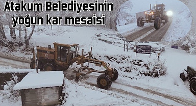 Atakum'da yoğun kar yağışı yüksek kesimlerde zor anlar yaşatıyor! 