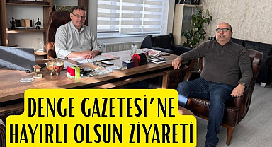 Gazeteci Yalçın Karataş'tan Denge Gazetesi'ne hayırlı olsun ziyareti