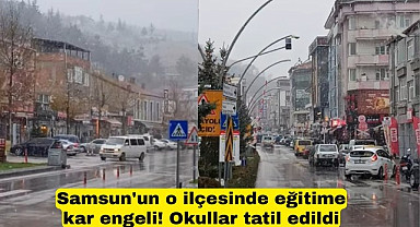 Havza Çiftlik Naciye Öngel Ortaokulu’nda güvenlik amacıyla eğitime yarım gün ara verildi