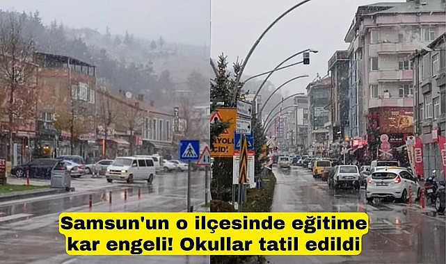 Havza Çiftlik Naciye Öngel Ortaokulu’nda güvenlik amacıyla eğitime yarım gün ara verildi