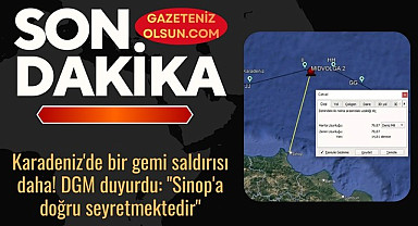 Karadeniz'de bir gemi saldırısı daha... Sinop'a doğru seyrediyor