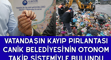 Samsun'da çöpe atılan pırlantayı Canik Belediyesi buldu