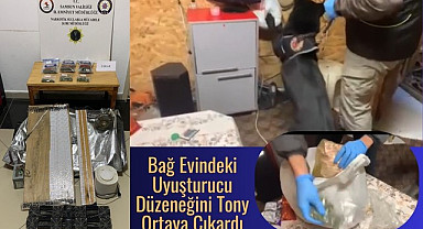 Samsun'da Uyuşturucu Düzeneğini Narkotik köpeği Tony çıkardı