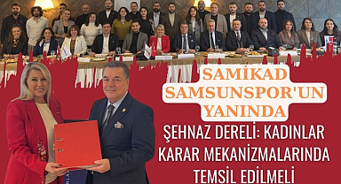 Samsun İş Kadınları Derneği'nden 25 iş kadını Samsunspor'a üye oldu