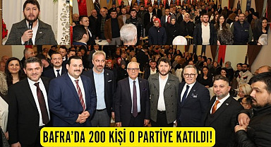 Bafra Haberleri, 200 kişi o partiye katıldı rozetleri il başkanı taktı!