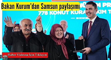 Bakan Murat Kurum Samsun'da Sosyal Konut Kura Çekimi Canlı Yayın
