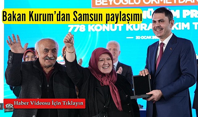 Bakan Murat Kurum Samsun'da Sosyal Konut Kura Çekimi Canlı Yayın