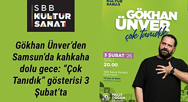 Gökhan Ünver'dan Samsun'da stand-up gösterisi