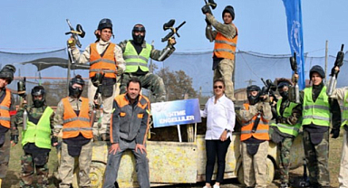 Samsun'da İşitme Engelli Sporcular Paintball'da buluştu