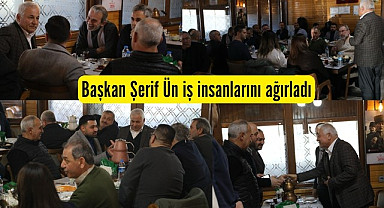 Kavak Belediye Başkanı Şerif Ün iş insanlarını ağırladı