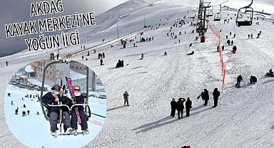 Kayak tutkunları Ladik Akdağ Kayak Merkezi'ne akın etti