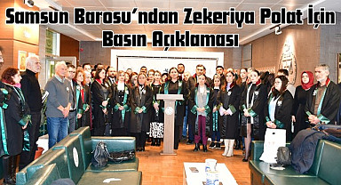 Samsun Barosu’ndan Zekeriya Polat için basın açıklaması