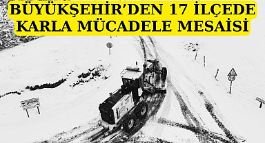 Samsun'da 346 mahalleye kar temizleme mücadelesi